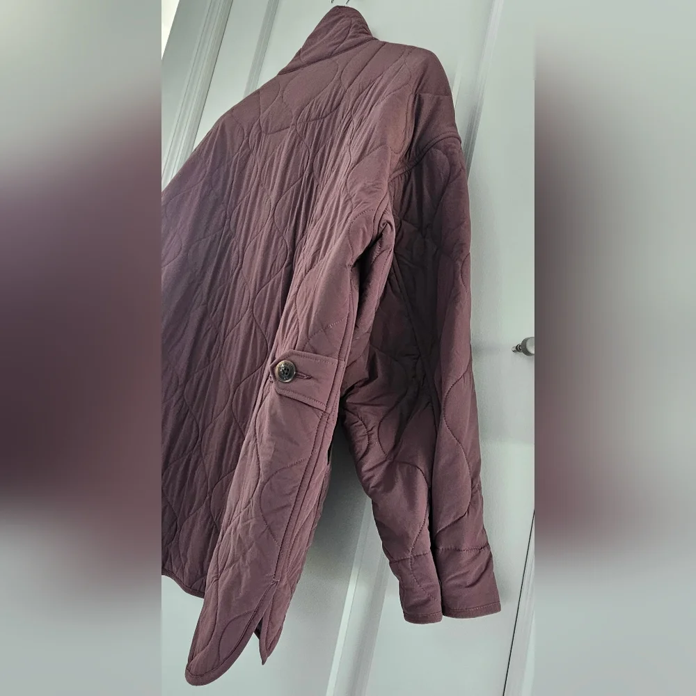 Faherty Horizon series Brown Quilted oversize Jacket size XS/ S - Picture 8 of 16